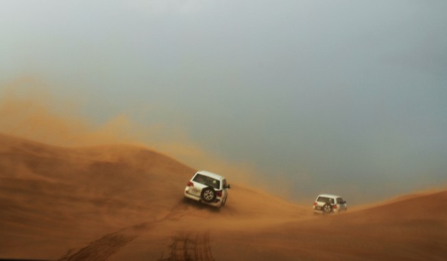 sand duning in Dubai